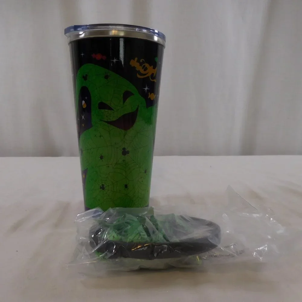 Disney Parks 2022  Oogie Boogie Stainless Steel Tumbler with Sealed Lanyard Hold